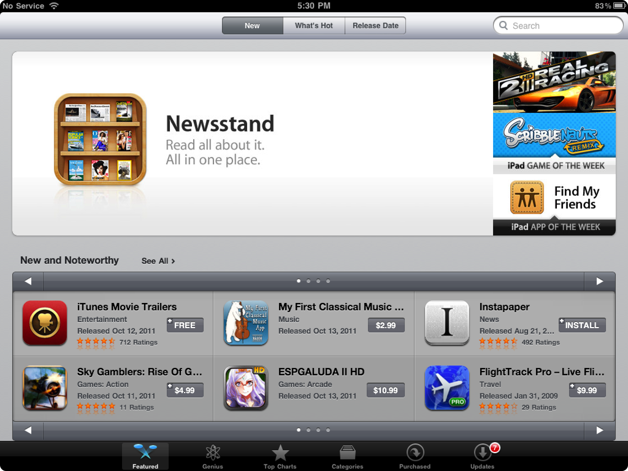 Apple Developer – iPad view