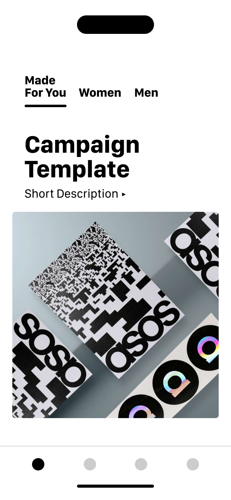 ASOS app – iPhone view 1