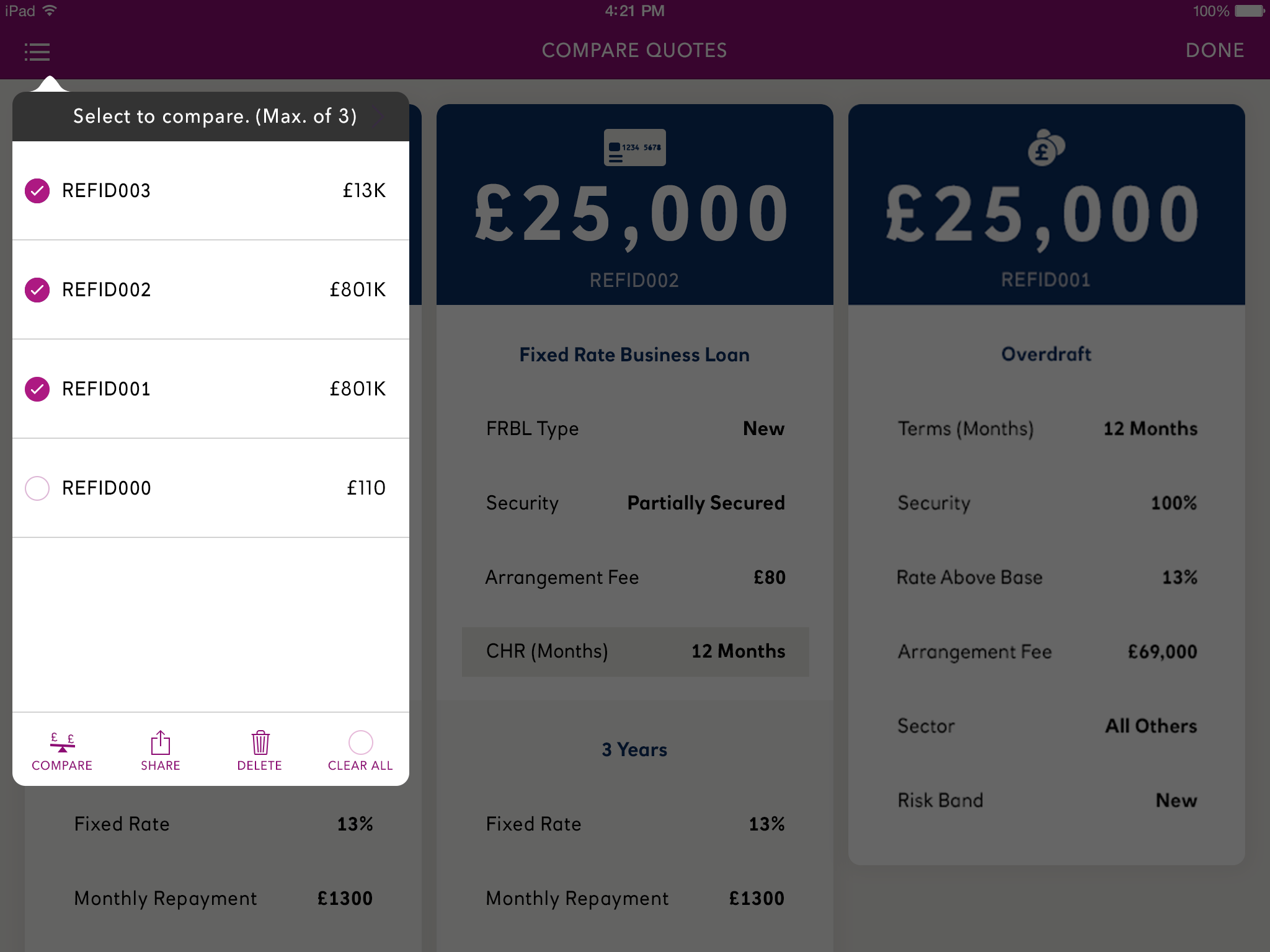 Business Banking – iPad view 2