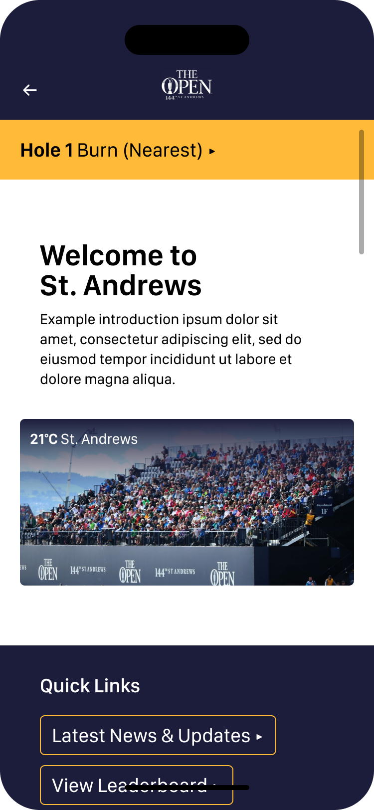 The Open app – iPhone view 3